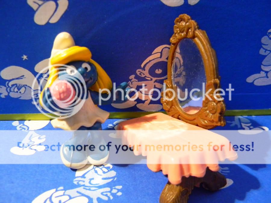 smurfs 40234 super smurfette vanity table incomplete
